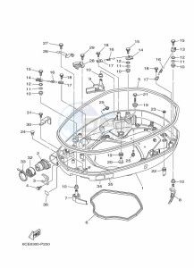 LF250XCA drawing BOTTOM-COVER-1