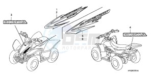 TRX90XC TRX90 ED drawing MARK ( TRX90EX8/ X9/ XB/ XC/ XD/ XE)