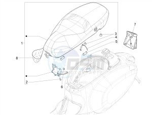 PRIMAVERA 150 4T 3V IGET ABS E4 (EMEA) drawing Saddle/seats