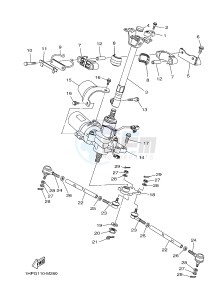 YFM700FWAD YFM7FGPAD GRIZZLY 700 EPS (1HPN) drawing STEERING