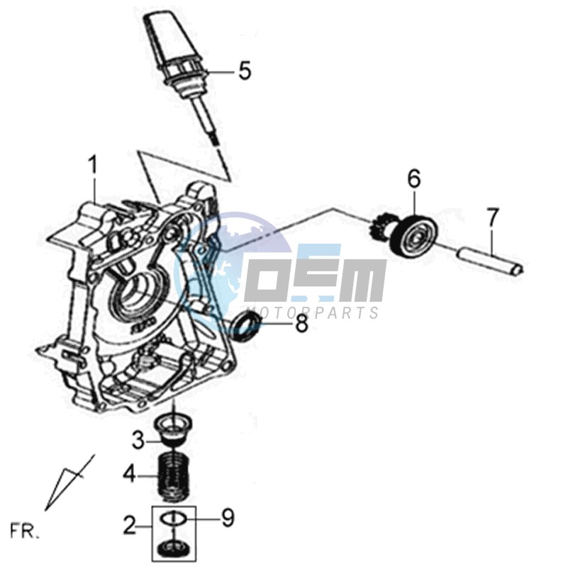 CRANKCASE RIGHT / START MOTOR