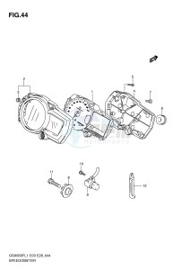 GSX650F (E3-E28) Katana drawing SPEEDOMETER (GSX650FL1 E3)