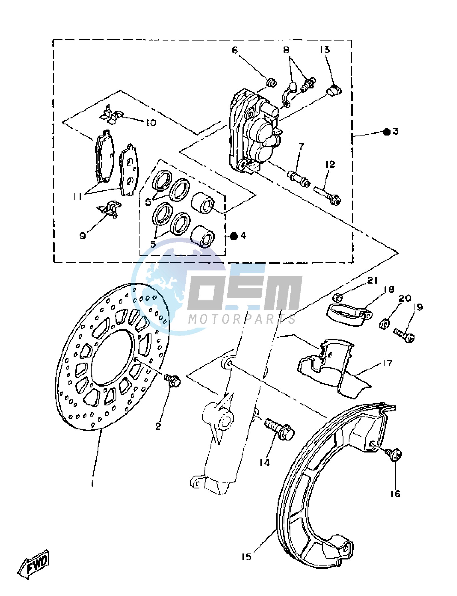 FRONT BRAKE CALIPER