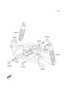 KSF 50 A [KFX50] (A1-A3) [KFX50] drawing FRONT SUSPENSION