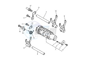 YZF R THUNDER CAT 600 drawing SHIFT CAM-FORK