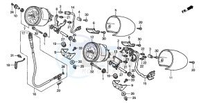 GL1500C VALKYRIE drawing METER