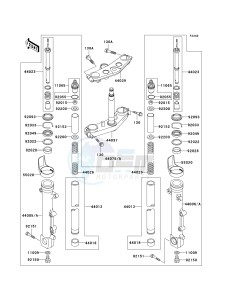 ZR 1200 A [ZX 1200 R] (A1-A3) drawing FRONT FORK