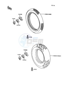 VN 750 A [VULCAN 750] (A10-A14) [VULCAN 750] drawing TIRES