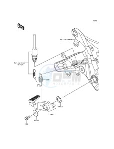 ER-6N ER650EGF XX (EU ME A(FRICA) drawing Brake Pedal