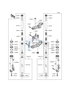 ER-6N ER650EGF XX (EU ME A(FRICA) drawing Front Fork