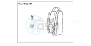 VT750CA9 Ireland - (EK / ST) drawing LEATHER BACKREST BAG