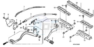 TRX500FPE9 Australia - (U / PS) drawing STEP/PEDAL