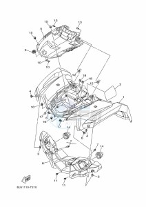 YFM450FWB YFM45KDHK (BJ5C) drawing FRONT FENDER