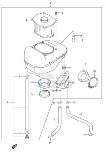 SV650 (E2) drawing AIR CLEANER