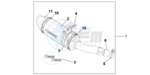 CBR600FC drawing TITANIUM SLIPON