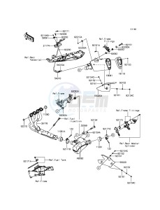 NINJA_ZX-6R_ABS ZX636FEF FR GB XX (EU ME A(FRICA) drawing Muffler(s)