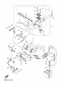 MT-25 MTN250-A (B2E2) drawing FRONT MASTER CYLINDER