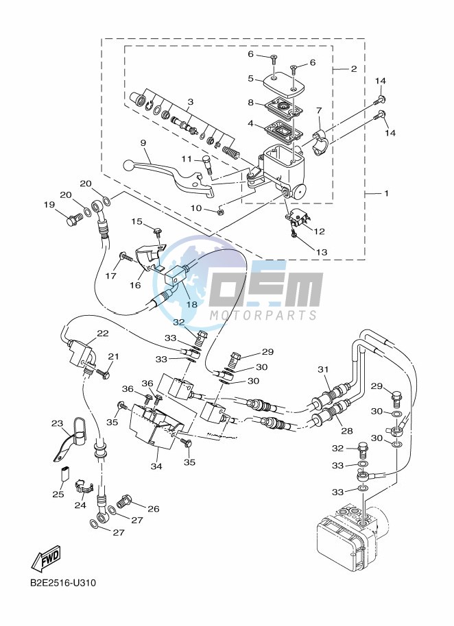 FRONT MASTER CYLINDER