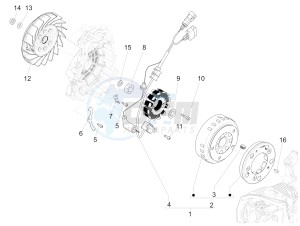 Sprint 125 4T 3V ie (APAC) (CAPH, EX, RK, TW, VT) drawing Flywheel magneto