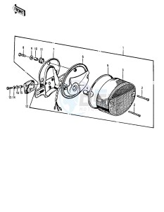 Z1 A [Z1-Z1A] 900 drawing TAILLIGHT