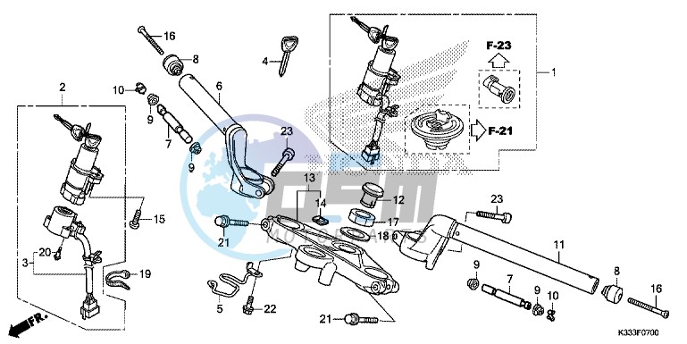 HANDLE PIPE/ TOP BRIDGE