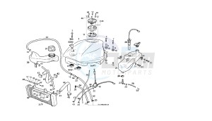 GPR REPLICA MALOSSI - 50 CC VTHGR1D1A 2T MALOSSI drawing FUEL AND OIL TANK