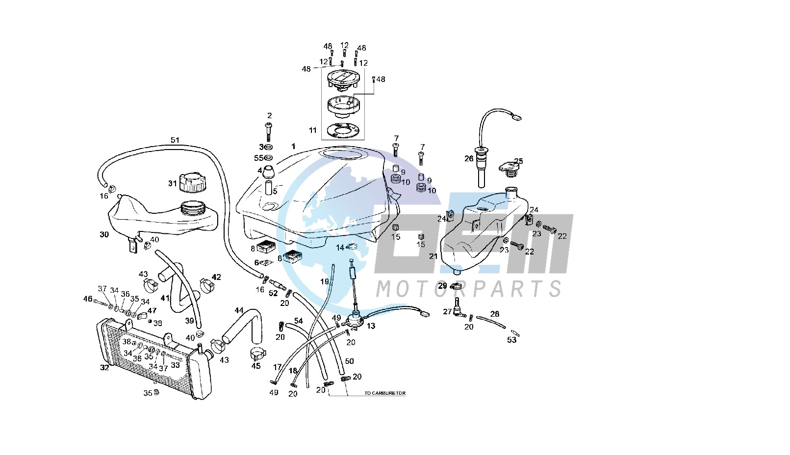 FUEL AND OIL TANK