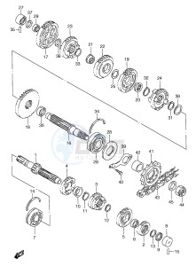 GSX-R600 (E2) drawing TRANSMISSION