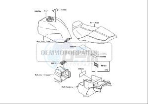 ZRX 1200 (EU) drawing WARNING DECALS