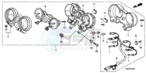 CBF600N9 France - (F / CMF) drawing METER (CBF600N/NA)