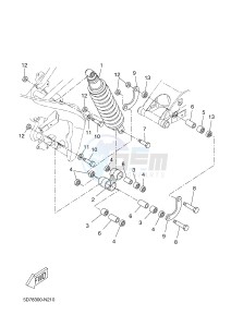 YZF-R125 R125 (5D78 5D78 5D78) drawing REAR SUSPENSION