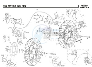 RS2-125-MATRIX-PRO-BLUE drawing WHEEL - BRAKES