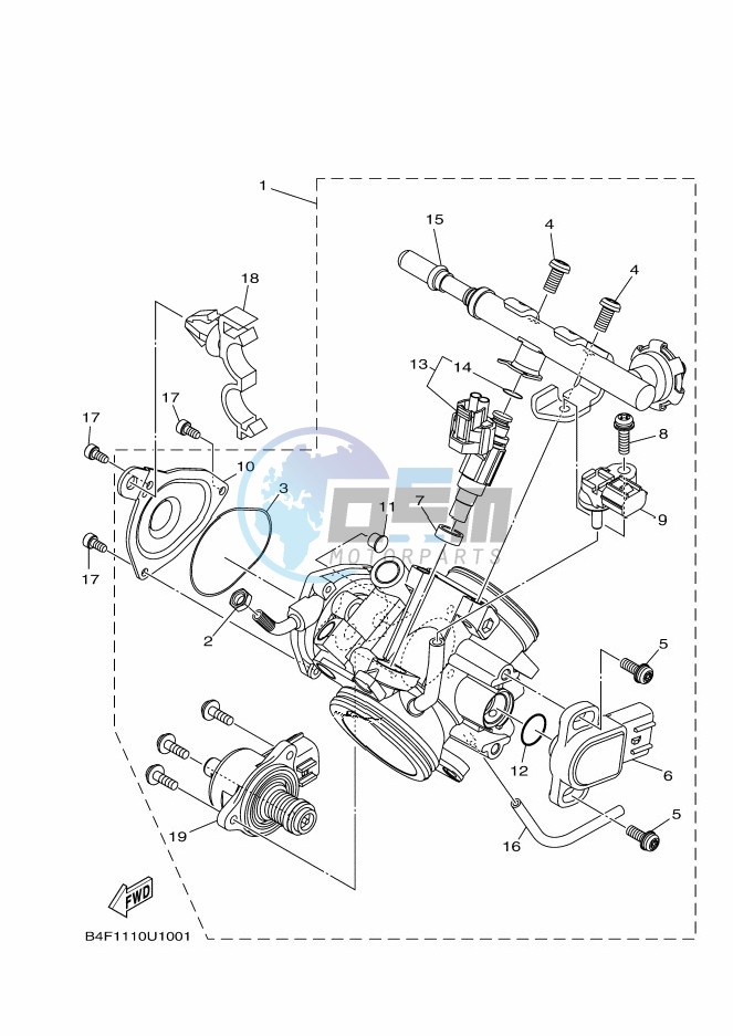 THROTTLE BODY ASSY 1