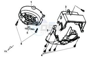 ALLO 50 25 KMH drawing FLYWHEEL COVER