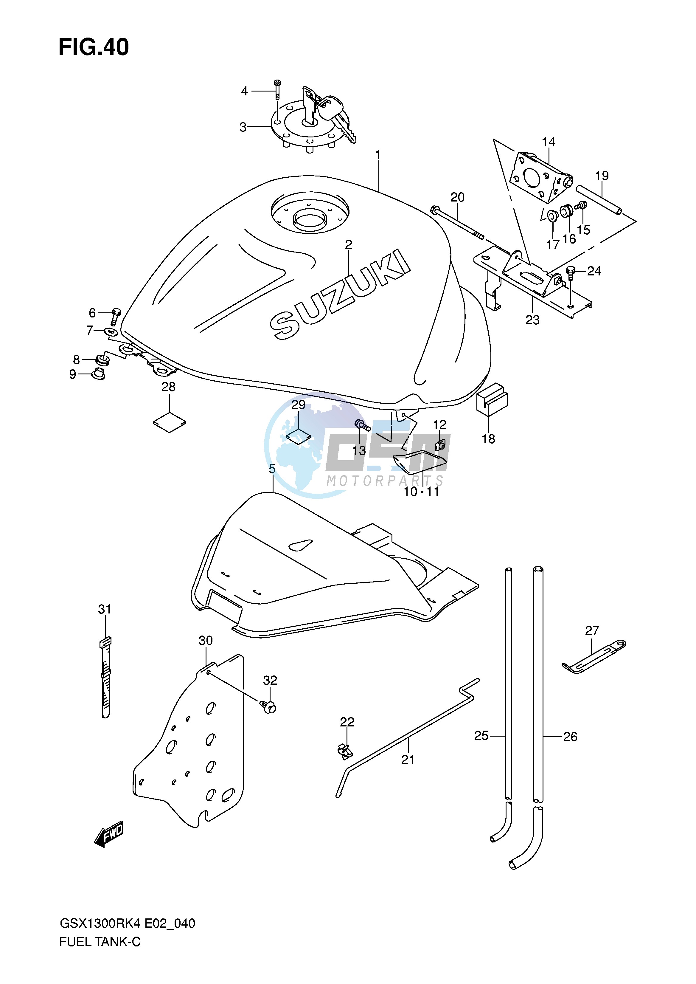 FUEL TANK (MODEL K4)