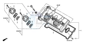 CBR600RRA UK - (E / 3E) drawing CYLINDER HEAD COVER