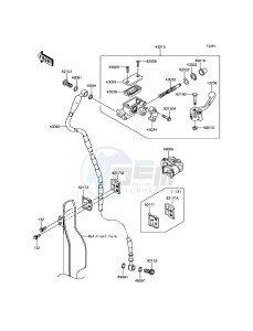 KLX450R KLX450AHF EU drawing Front Master Cylinder