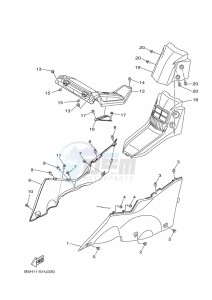 YXZ1000ET YXZ1000R SS (BASF) drawing SIDE COVER 2