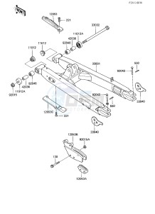 KDX 200 A [KDX200] (A1-A3) [KDX200] drawing SWING ARM -- KDX200-A3- -