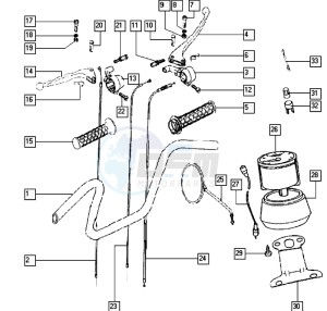 PACK-R_25-45kmh_K4-K7 50 K4-K7 drawing Handlebar-grips