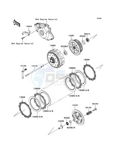 KX450F KX450E9F EU drawing Clutch