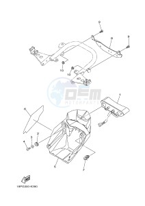 YFZ450R YFZ450RSEB YFZ450R SPECIAL EDITION (18PM 18PN) drawing TAILLIGHT