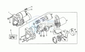 Targa 750 drawing Starter motor