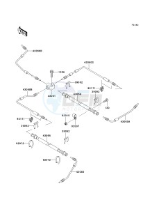 KAF 950 F [MULE 4010 DIESEL 4X4] (F9F-FAF) FAF drawing BRAKE PIPING