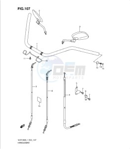 VLR1800 drawing HANDLEBAR (VLR1800TL1 E19)