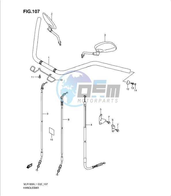 HANDLEBAR (VLR1800TL1 E19)