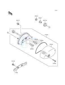 ZR 750 C [ZEPHYR 750] (C1-C3) [ZEPHYR 750] drawing TAIL LAMP