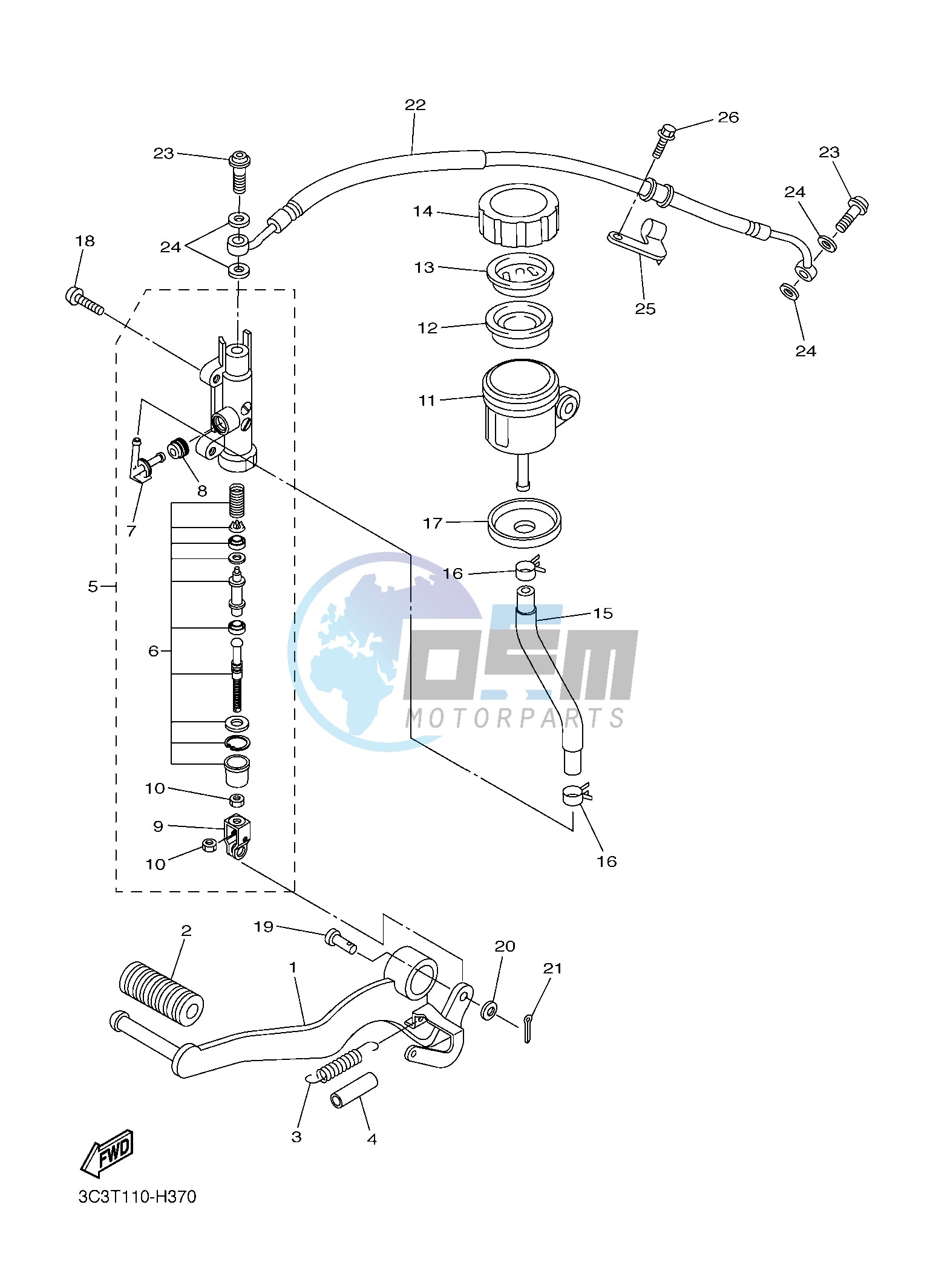 REAR MASTER CYLINDER