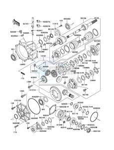 MULE 3010 TRANS 4x4 DIESEL KAF950E8F EU drawing Drive Shaft-Front