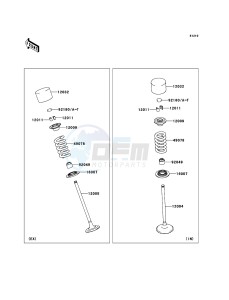 Z1000 ZR1000DDFA FR GB XX (EU ME A(FRICA) drawing Valve(s)